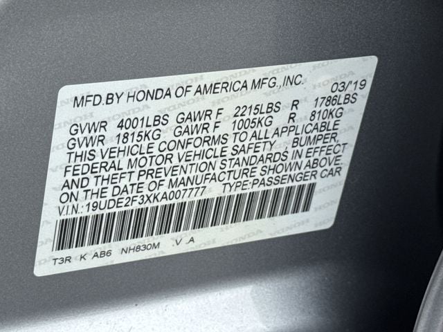 2019 Acura ILX Base