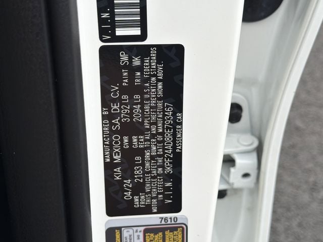 2024 Kia Forte LXS