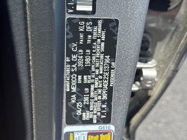 2025 Kia K4 EX