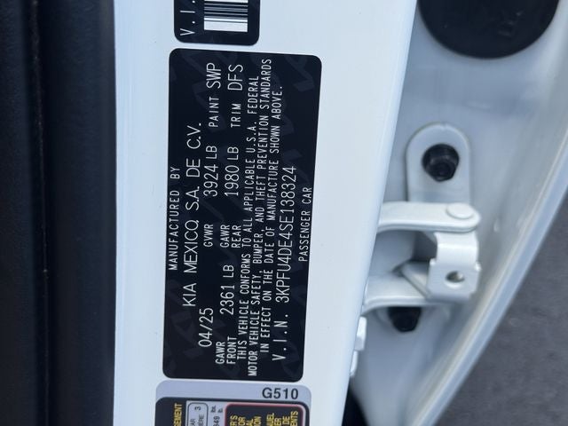 2025 Kia K4 EX