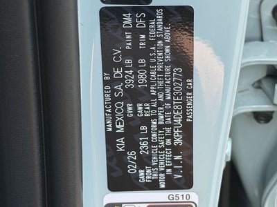 2026 Kia K4 EX Certified Pre-Owned!!