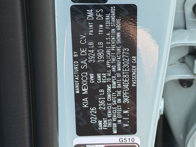 2026 Kia K4 EX Certified Pre-Owned!!