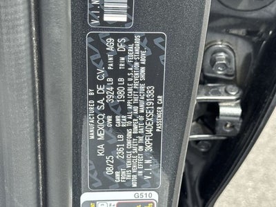 2025 Kia K4 EX Certified Pre-Owned!
