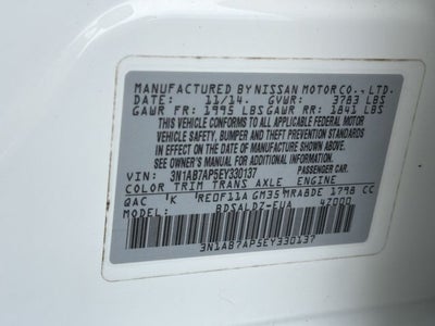 2014 Nissan Sentra SV