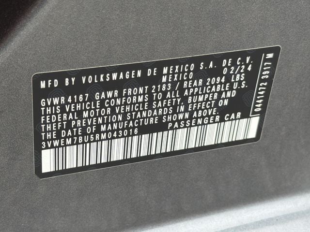 2024 Volkswagen Jetta 1.5T SE