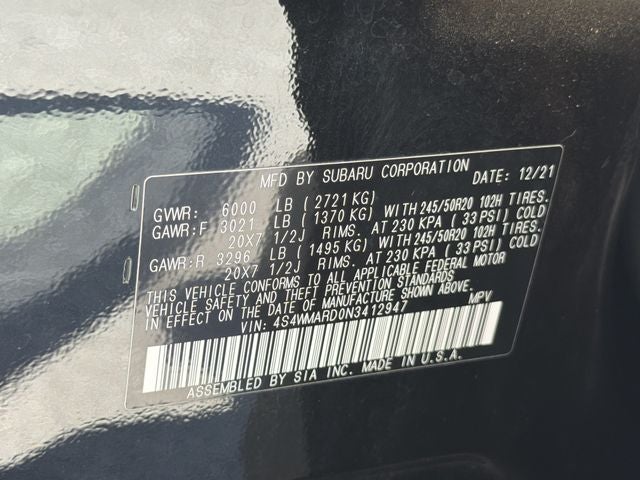 2022 Subaru Ascent Touring