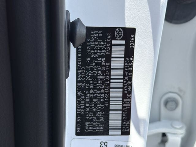 2020 Toyota Camry XSE