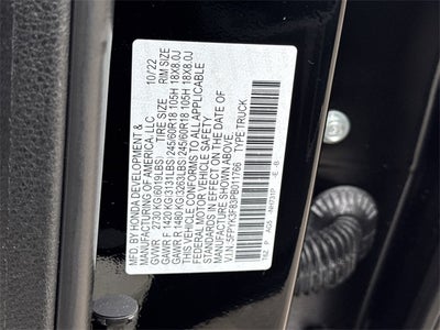 2023 Honda Ridgeline Black Edition