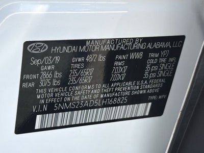 2020 Hyundai Santa Fe SE