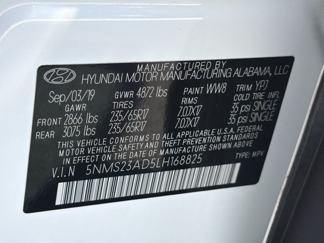 2020 Hyundai Santa Fe SE