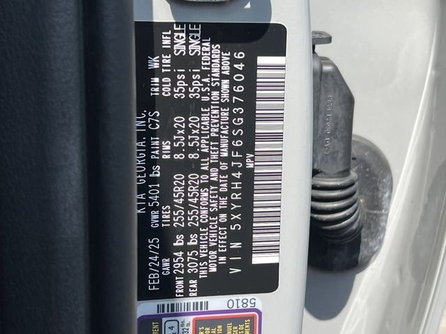 2025 Kia Sorento EX Certified Pre-Owned