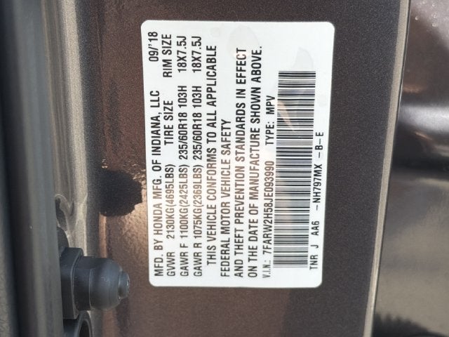 2018 Honda CR-V EX